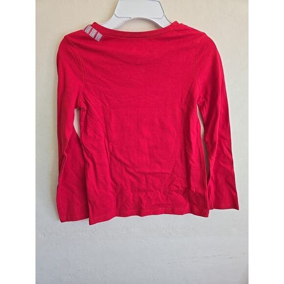 Osh Kosh Boys Size 6 - 6X Red Santa "Be Merry" Long Sleeve Tee NWT - Picture 4 of 7